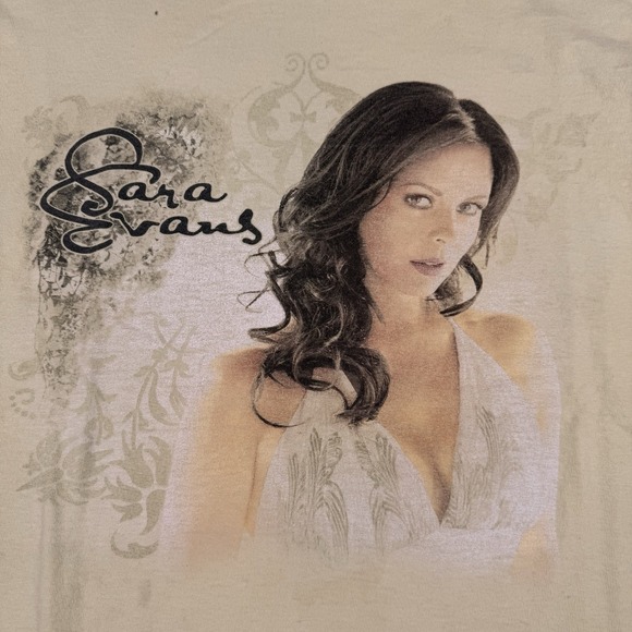 Sarah Evans Shirt Mens Large Yellow 2008 The Greatest Cities Tour Music Band - Picture 2 of 12